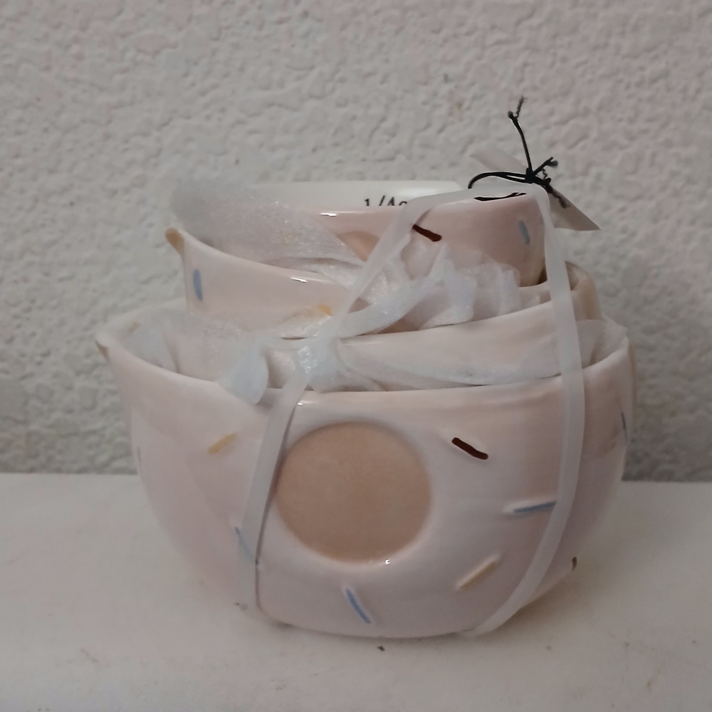T.J.Maxx Ceramic Measuring Cups - Donuts